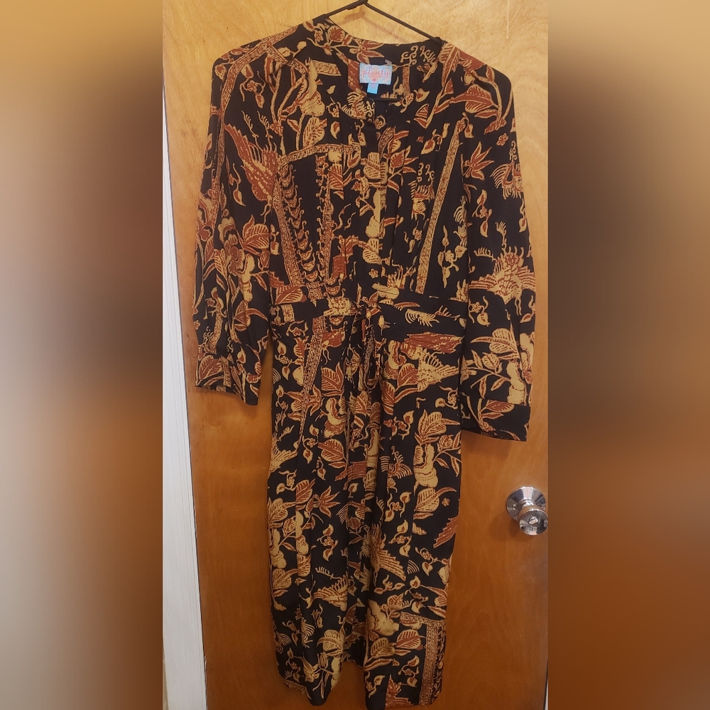 NWOT Plenty by Tracy Reese 100% silk midi dress